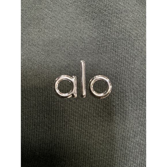 Alo Yoga 'Accolade' Green Cotton Hoodie Size XXS - Picture 4 of 4